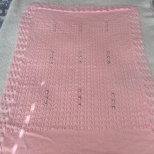 Vintage Pale Pink Baby Blanket